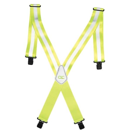 Tool Suspenders, Suspenders, Yellow, Polyester MPN:14110