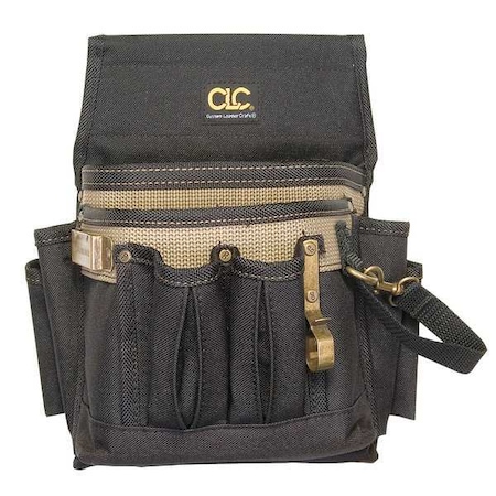 Bag/Tote, Black, Polyester, 10 Pockets MPN:1505