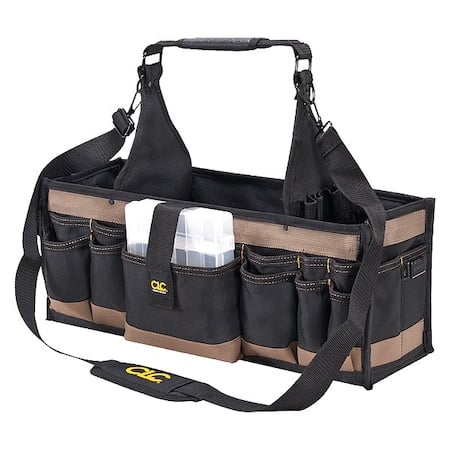 Tool Tote, Black, Polyester, 42 Pockets MPN:1530