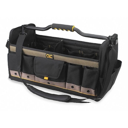 Tool Tote, Black, Polyester, 27 Pockets MPN:1579