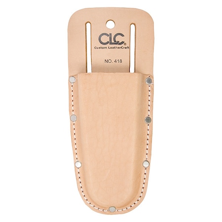Tool Pouch, Tool Holster, Tan, Leather, 1 Pockets MPN:418
