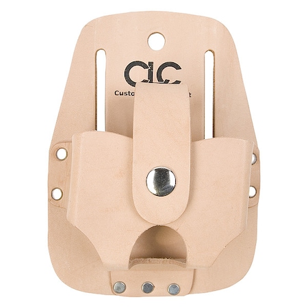Tool Pouch, Tool Holster, Tan, Leather, 1 Pockets MPN:464