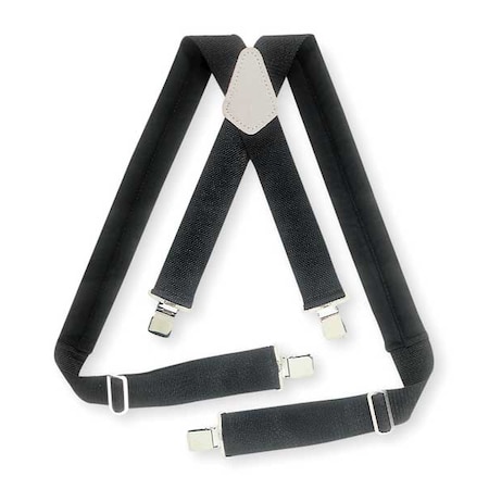 Tool Suspenders, Suspenders, Black, Elastic, Webbing MPN:5121