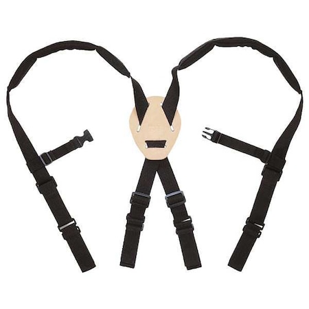Tool Suspenders, Tool Belt Suspenders, Black, Nylon, 0 Pockets MPN:5122
