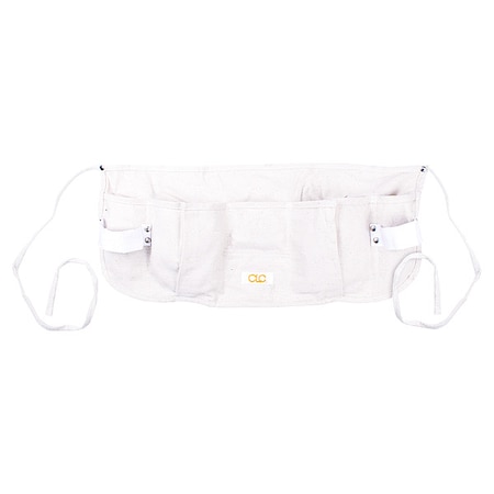 Tool Apron, Tool Apron, White, Canvas, 5 Pockets MPN:C12