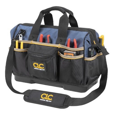 Tool Bag, Black, Ballistic Polyester, 23 Pockets MPN:PB1563