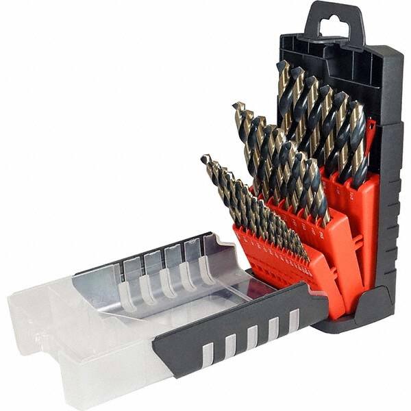 Drill Bit Set: Jobber Length Drill Bits, 29 Pc, 0.0625