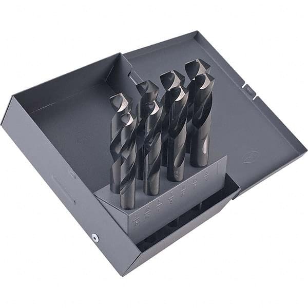 Drill Bit Set: Reduced Shank Drill Bits, 8 Pc, 0.5625