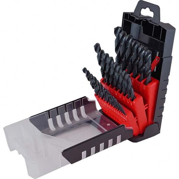 Drill Bit Set: Jobber Length Drill Bits, 29 Pc, 0.0625