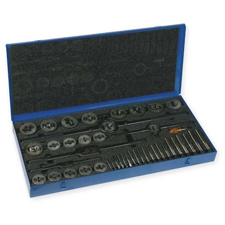 45PC 1/4-20 - 1-14 UNC, UNF and UNS Plug Hand Tap and Two-Piece Die Set Cle-Line 5513 MPN:C00613