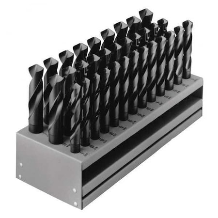 33PC 1/2 Reduced Shank Silver & Deming Drill Set Cle-Line 1813 Steam Oxide HSS RHS/RHC 1/2-1IN MPN:C21134