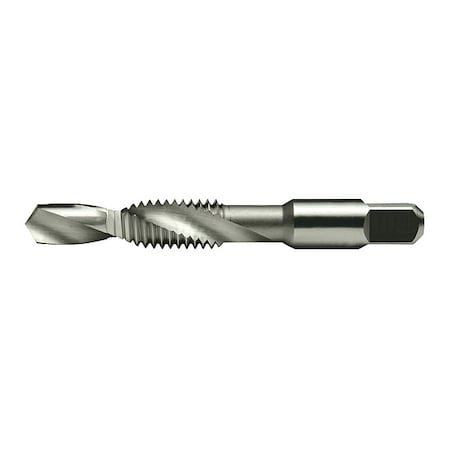 1/4-20UNC HSS 2-Flute Combination Drill and Tap Cle-Line 0450 Bright MPN:C64949