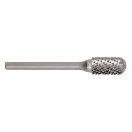 5/8x1/4 Hardened Steel Shank Double Cut Carbide SC-6 Cle-Line 1847 Cylindrical Ball Nose Bur MPN:C17545