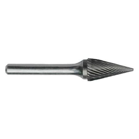 1/8x1/8 Solid Carbide Shank Standard Cut Carbide SM-42 Cle-Line 1850 Pointed Cone Bur MPN:C17690