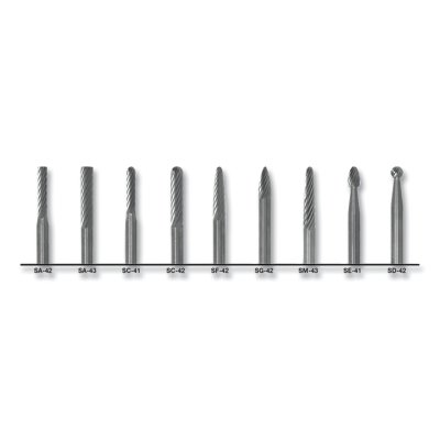 9 Pc Carb Double Cut Burr Set MPN:C17768
