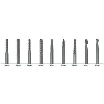 8 Pc Carb Double Cut Burr Set MPN:C17770