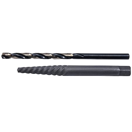 2PC HD HSS Black & Gold Jobber Drill 13/32 and Screw Extractor No 6 Set Cle-Line 1864 MPN:C22316