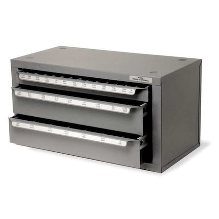 Drill Bit Dispenser For Jobber Drills 1867 Cle-Line Holds 1/16-1/2X1/64, 29 Compartments MPN:C23992