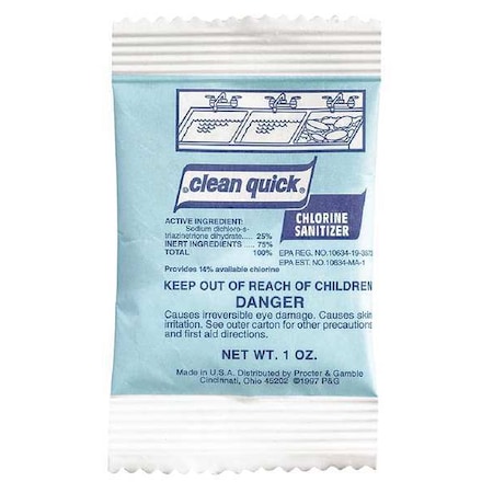Sanitizer, 1 oz. Packets, Unscented, 100 PK MPN:02584