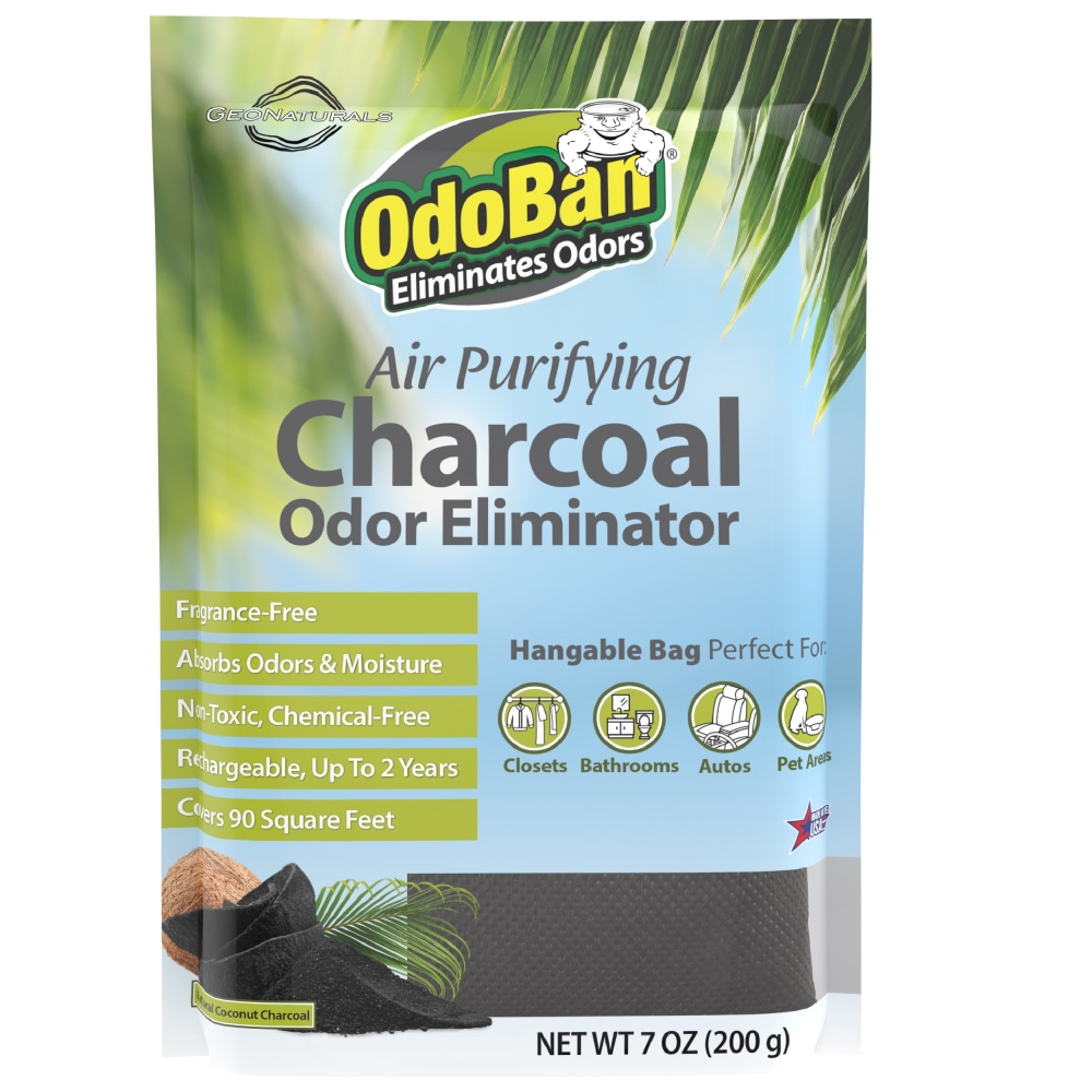 OdoBan Air Purifying Charcoal Natural Odor Eliminator, Fragrance-Free, 7 Oz MPN:9760A61-200M6D