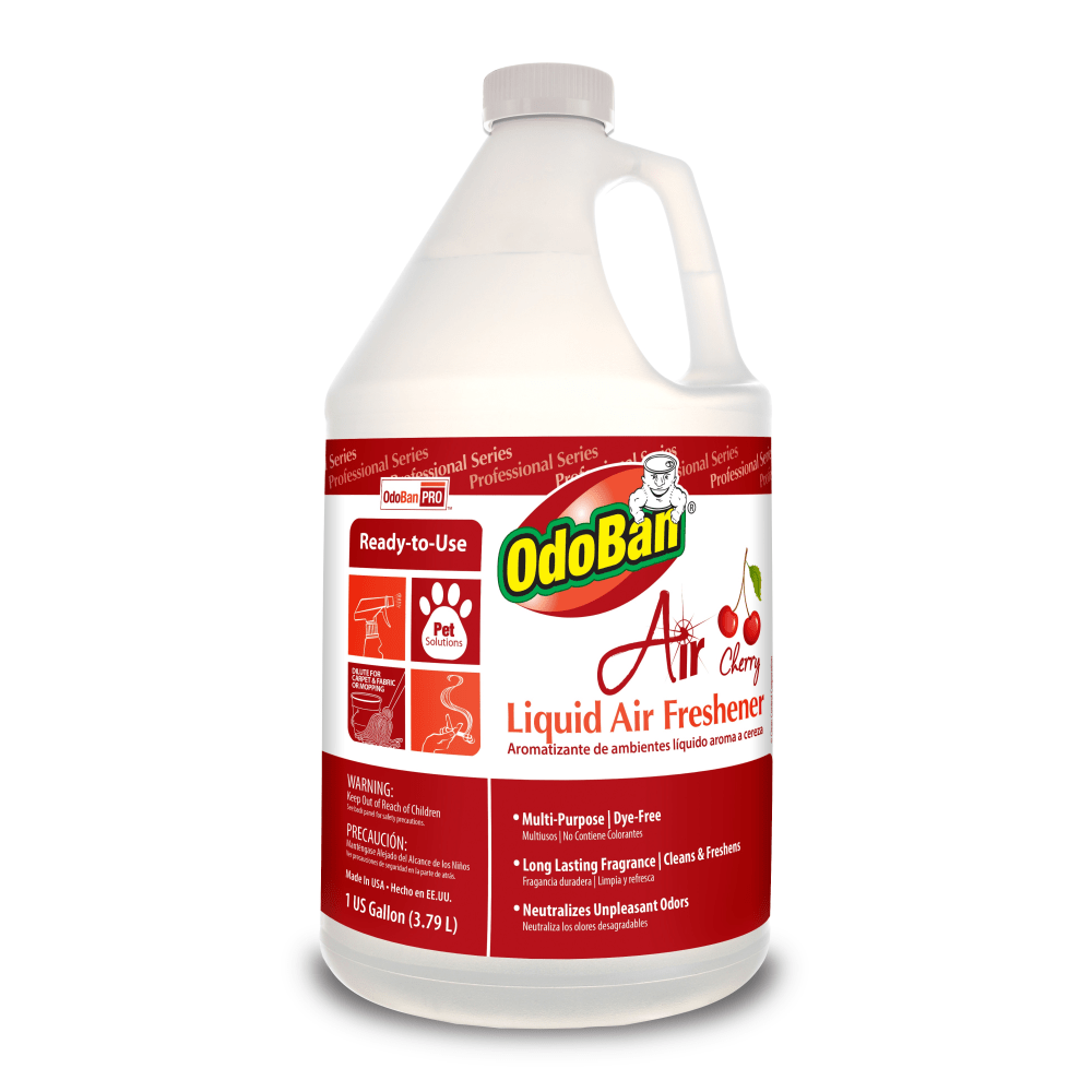 OdoBan Professional Series Ready-to-Use Air Cherry Liquid Air Freshener, Cherry Scent, 1 Gallon MPN:977362-G4