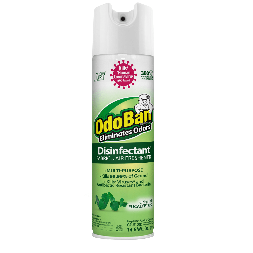 OdoBan Odor Eliminator Disinfectant 360 deg. Spray, Original Eucalyptus Scent, 14.6 Oz MPN:910001-14A6