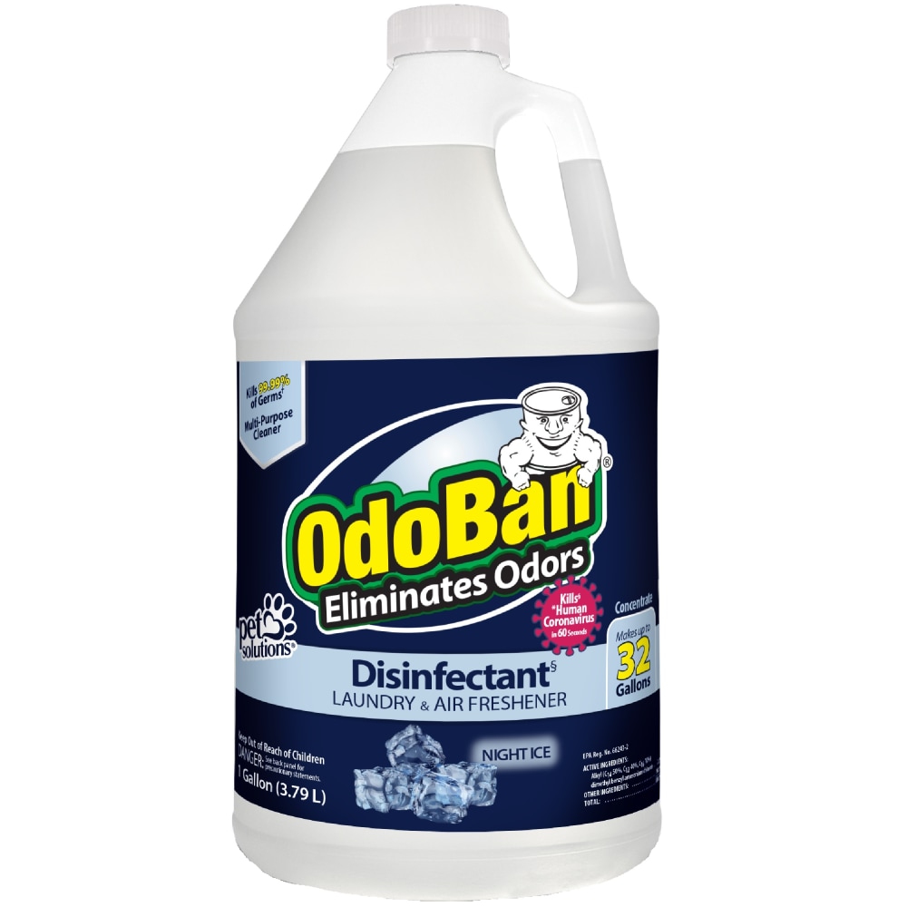 OdoBan Odor Eliminator Disinfectant Concentrate, Night Ice Scent, 128 Oz, Clear MPN:911901-G4