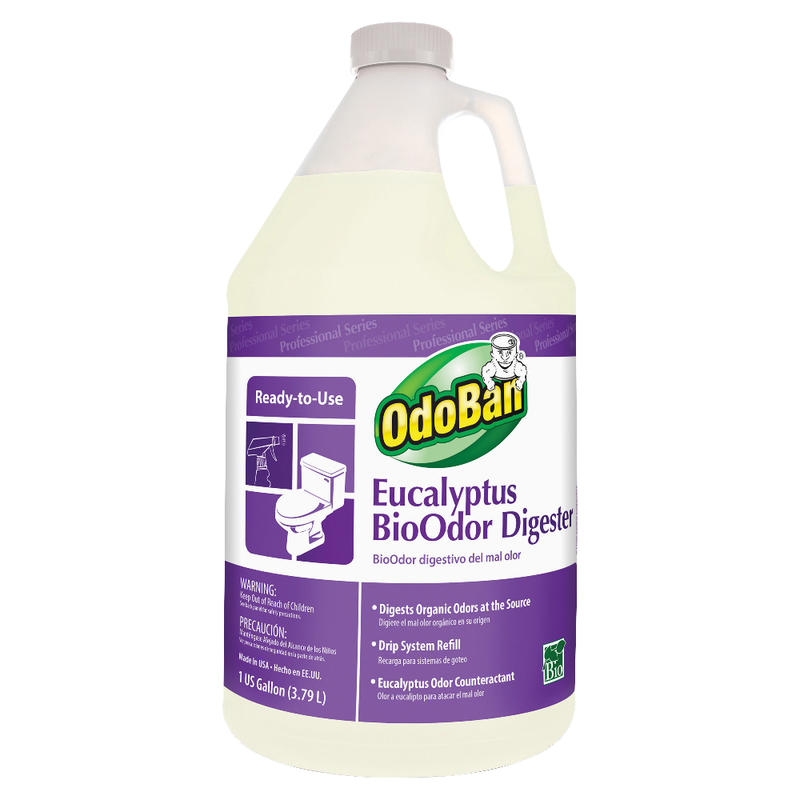 OdoBan Eucalyptus BioOdor Digester Refill, Floral Scent, 128 Oz Bottle (Min Order Qty 4) MPN:927062G4