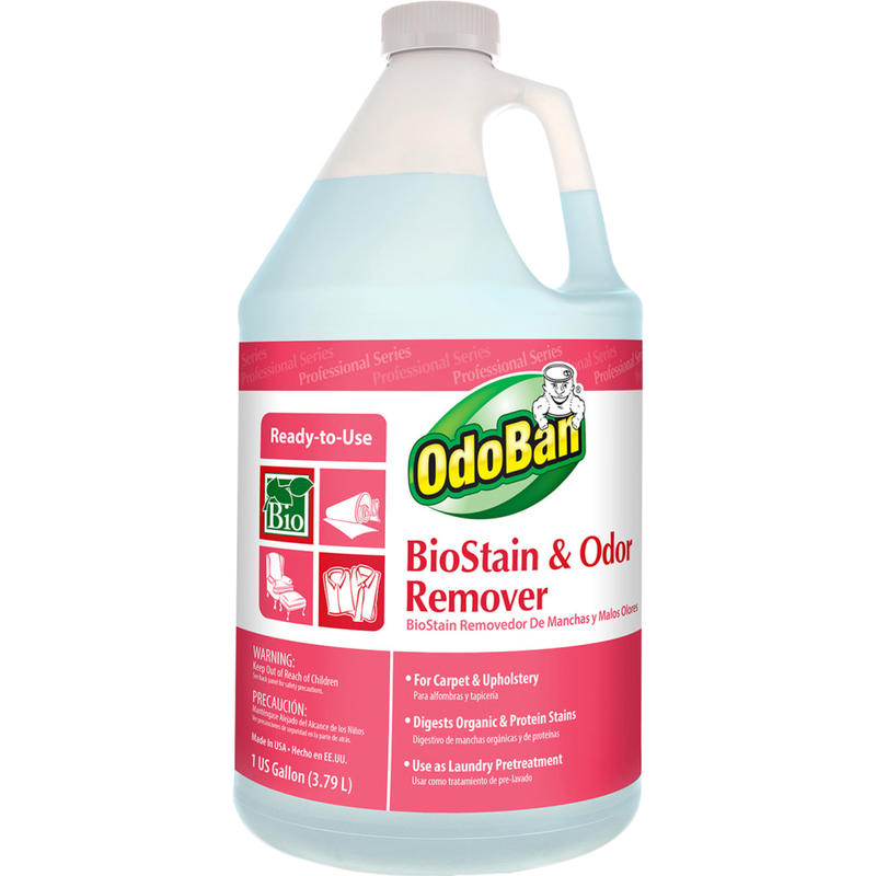 OdoBan Professional Series BioStain And Odor Remover, 128 Oz Bottle MPN:960062-G4