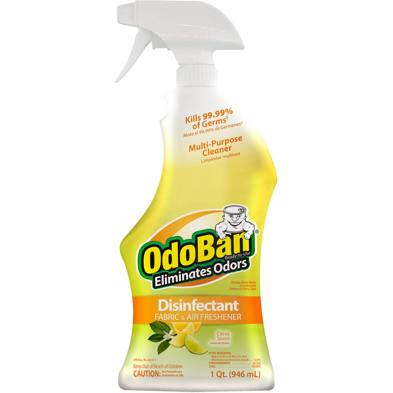 OdoBan Odor Eliminator Disinfectant Spray, Citrus Scent, 32 Oz Bottle MPN:910601-Q6
