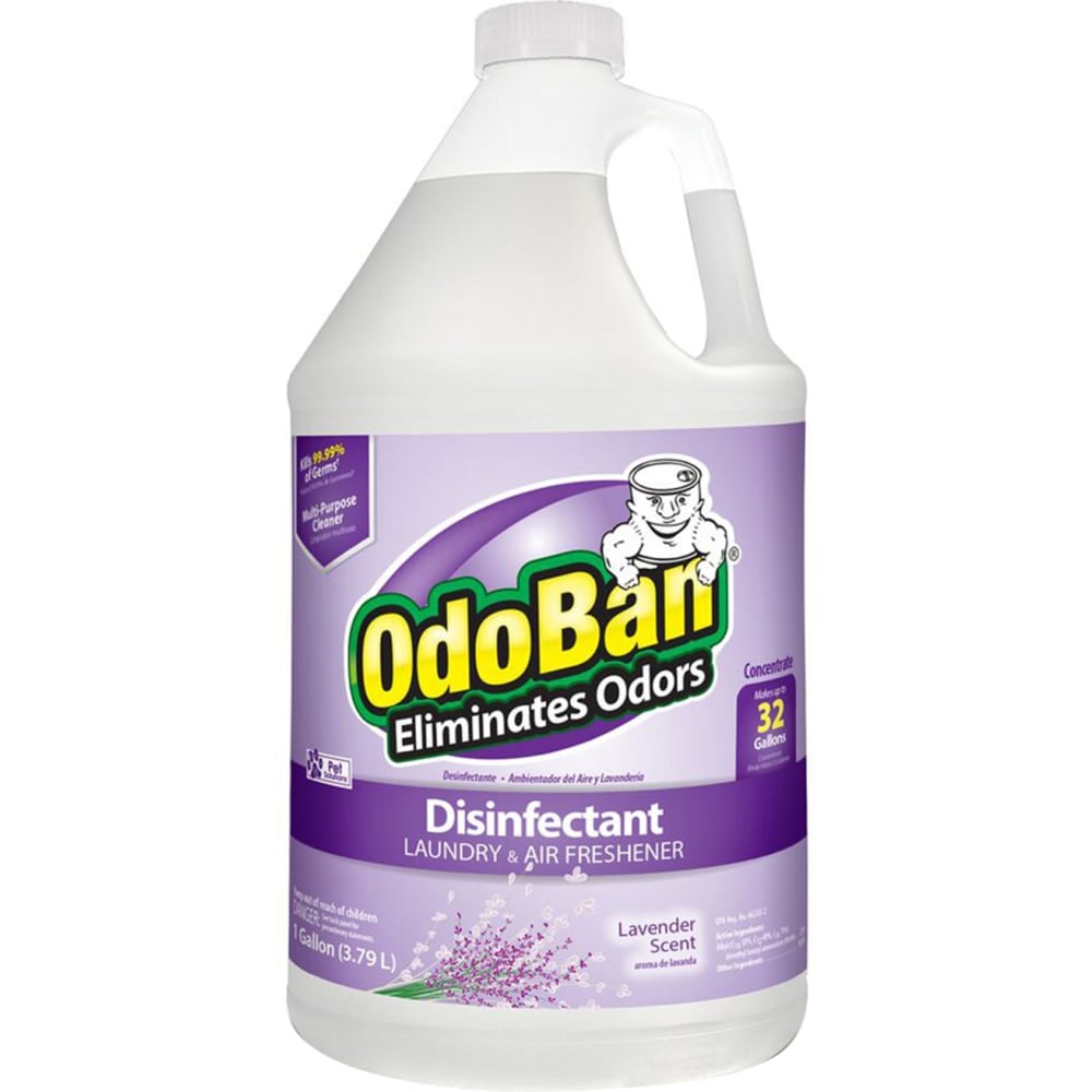 OdoBan Odor Eliminator Disinfectant Concentrate, Lavender Scent, 128 Oz Bottle MPN:911101-G4