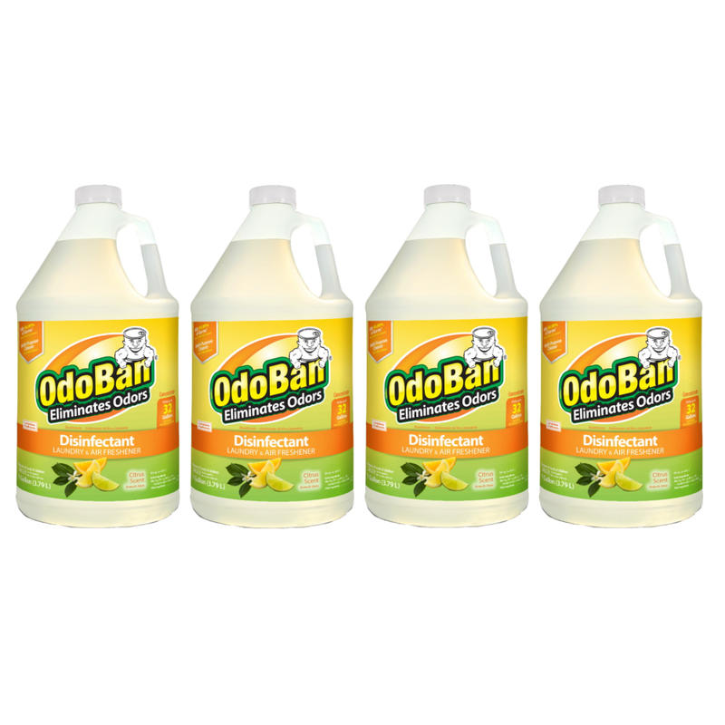 OdoBan Odor Eliminator Disinfectant Concentrate, Citrus Scent, 128 Oz, Case Of 4 Bottles MPN:911661G4-OD