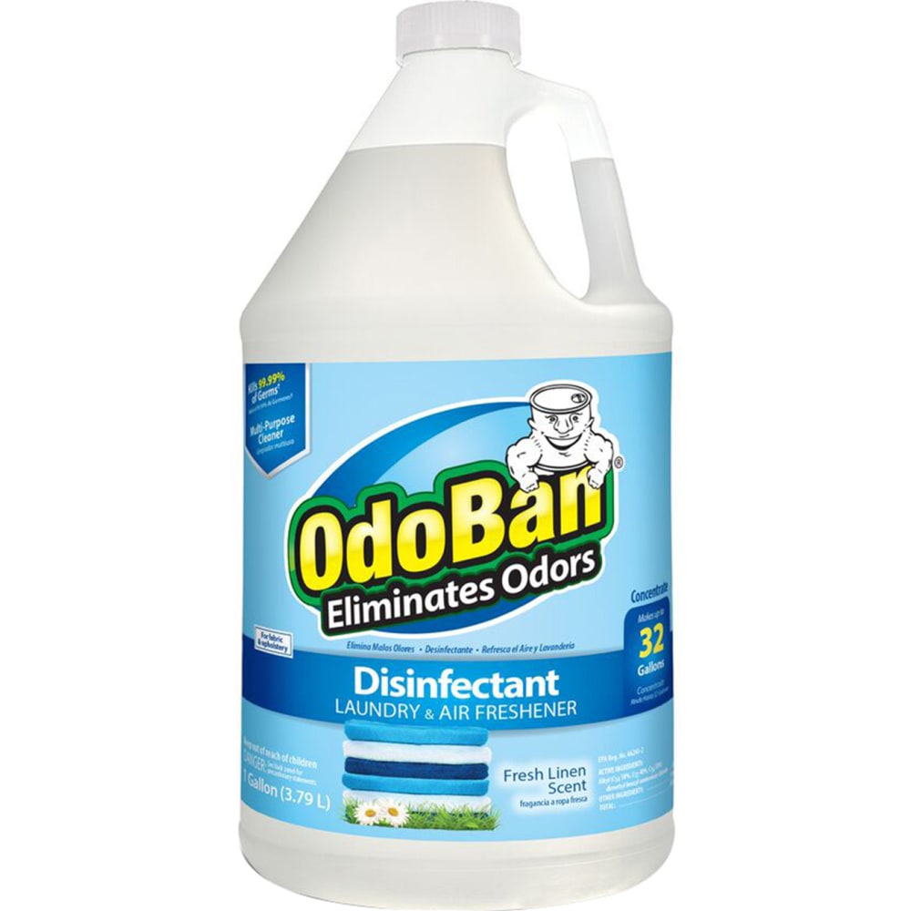 OdoBan Odor Eliminator Disinfectant Concentrate, Fresh Linen Scent, 128 Oz Bottle MPN:911701-G4