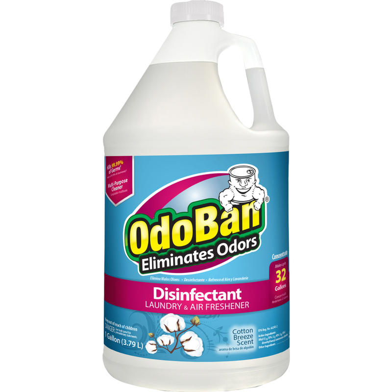 OdoBan Odor Eliminator Disinfectant Concentrate, Cotton Breeze Scent, 128 Oz Bottle MPN:911801-G4
