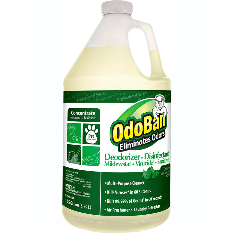 OdoBan Professional Series Odor Eliminator Disinfectant Concentrate, Eucalyptus Scent, 1 Gallon Bottle MPN:ODO911062G4