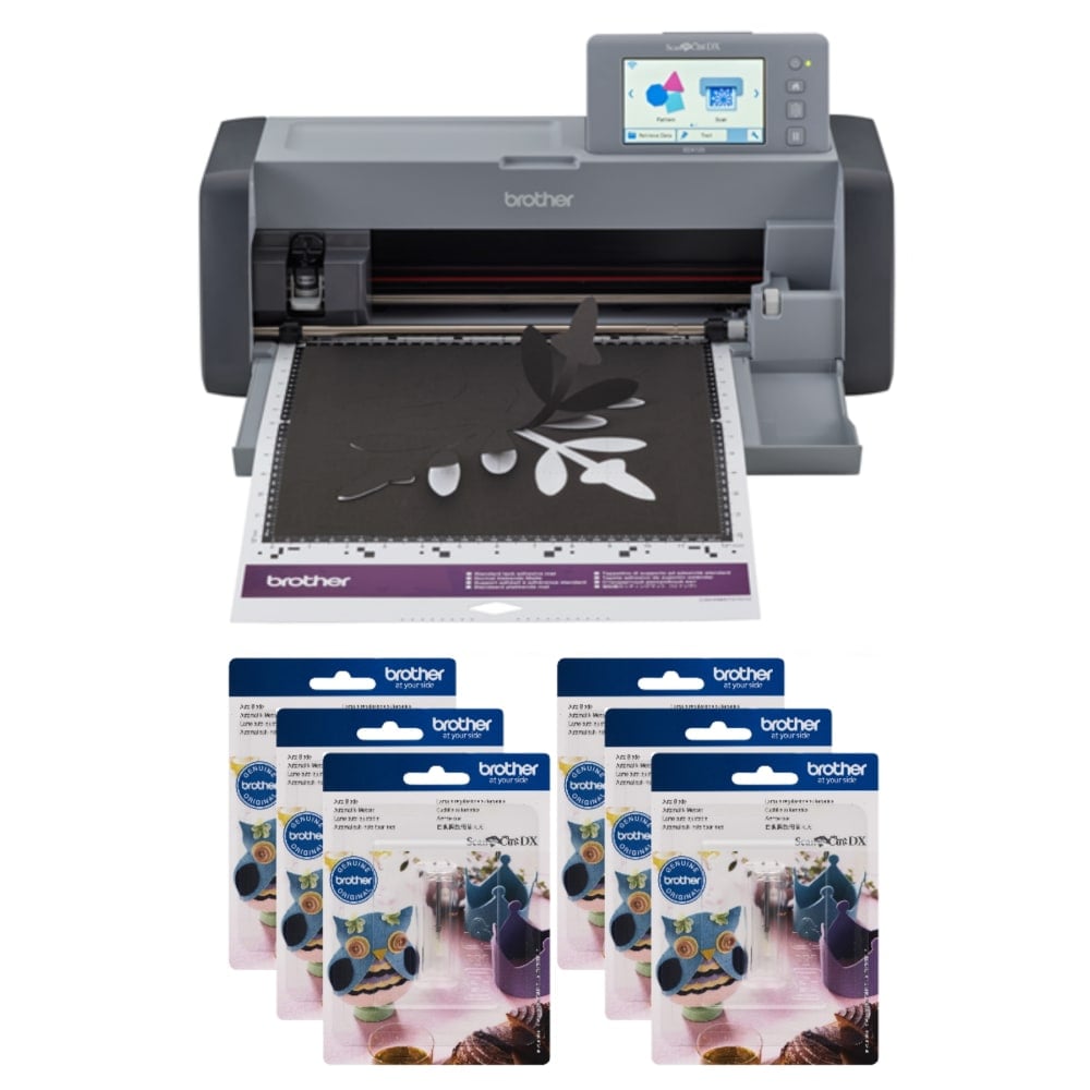 Brother ScanNCut SDX125e 7-Piece DIY Cutting Machine Set With Scanner, Titanium/Gray MPN:SDX125EGYBLD-OD