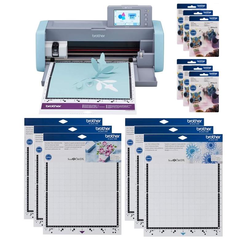 Brother ScanNCut SDX125e 13-Piece DIY Cutting Machine Set With Scanner, Blue/Gray MPN:SDX125EMATS-OD