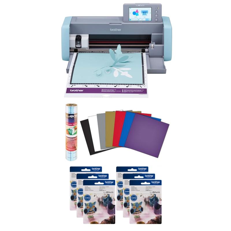 Brother ScanNCut SDX125e 9-Piece DIY Cutting Machine Set With Scanner, Blue/Gray MPN:SDX125EVIN-OD