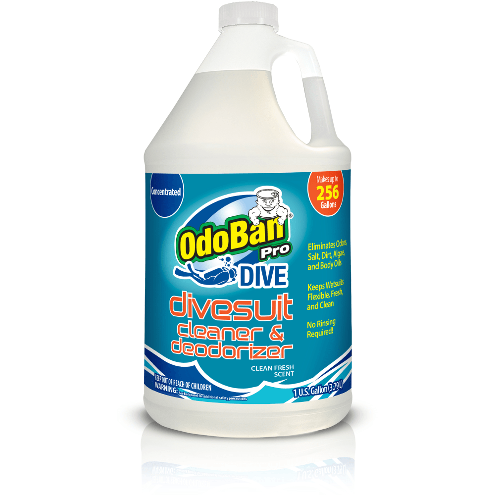 OdoBan Dive No-Rinse Wetsuit Cleaner Concentrate, Fresh Scent, 1 Gallon MPN:971089P-G4