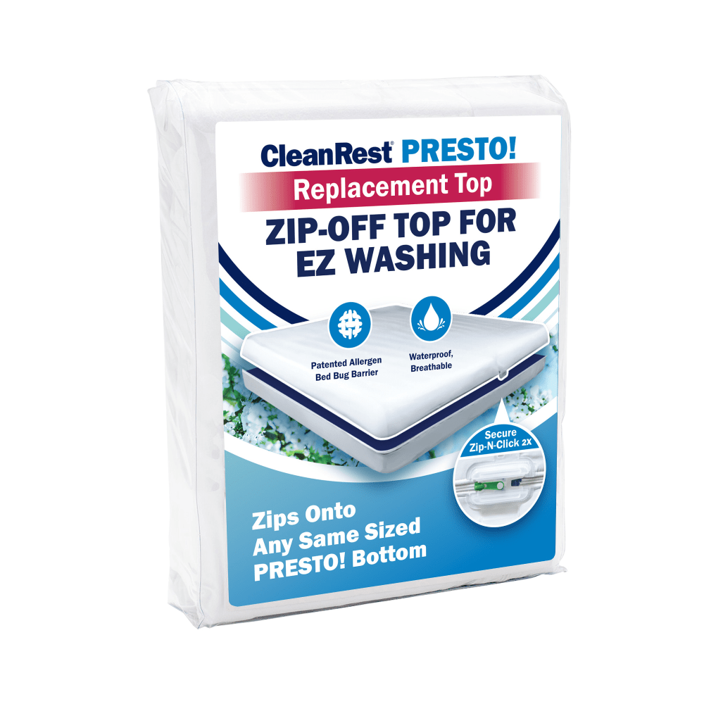CleanRest Presto! Replacement Tops, Queen, 80inL x 60inW x 18inD, White, Case Of 10 Tops MPN:845168017954
