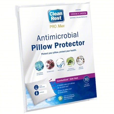 Pillow Protector, 28 in L, White MPN:845168015547