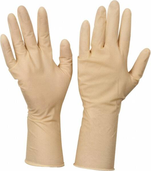 Disposable Gloves: Large, 5 mil Thick, Latex, Cleanroom Grade MPN:100-322400/L