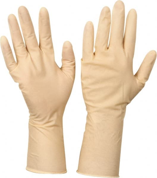 Disposable Gloves: Medium, 5 mil Thick, Latex, Cleanroom Grade MPN:100-322400/M