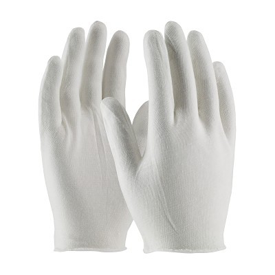 Cotton Lisle Glove Withunhemmed Cuff - 9