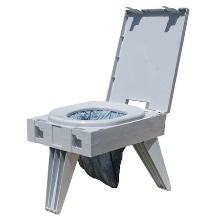 Portable Toilet, Plastic, Wt. 8.43 lb MPN:D119PET