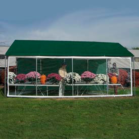 WeatherShield Commercial Canopy 14'W x 30'L Green 1430CCN10