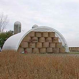Econoline Storage Building 30'W x 15'H x 40'L White Freestanding 108306FW