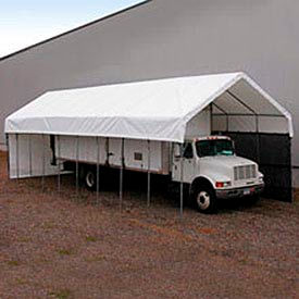 Daddy Long Legs Canopy 1670RV10W10 16'W x 70'L White 1670RV10W10