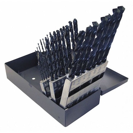 29PC 118 Degree General-Purpose Taper Length Drill Set Cleveland 2510 Steam Oxide HSS RHS/RHC 1/16-1/2 MPN:C00962
