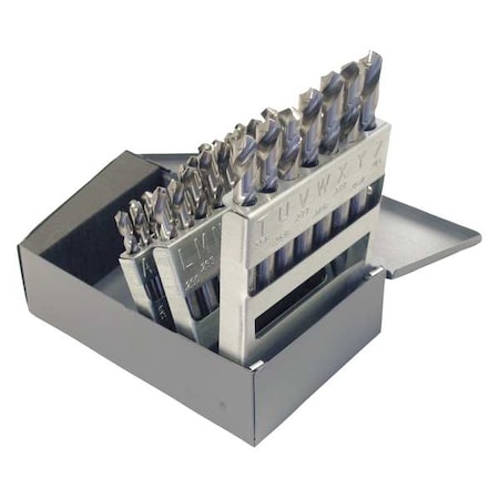 26PC 118 Degree General-Purpose Screw Machine Length Drill Set Cleveland 2120 Bright HSS RHS/RHC A-Z MPN:C01332